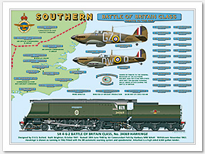 Battle of Britain No. 34069 Hawkinge with Nameplates