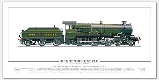 GWR 4-6-0 Castle Class No.4079 Pendennis Castle