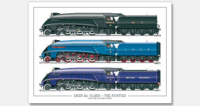 LNER 4-6-2 A4 Class – The Forties, No. 4903 Peregrine (1942), No. 8 Dwight D. Eisenhower (1946), No. 60024 Kingfisher (1948)