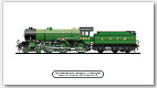 LNER B17/4 Footballer No 2854 (61654) Sunderland (H. N. Gresley) Steam Locomotive Print