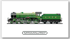 LNER B17/4 Footballer No 2866 (61666) Nottingham Forest (H. N. Gresley) Steam Locomotive Print